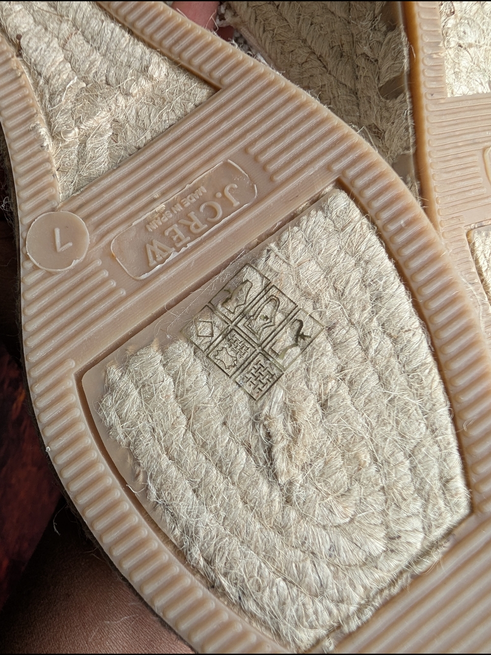 NWT J. Crew Made-in-Spain crochet lace-up espadrille Summer wedges Size 7 - Picture 6 of 6
